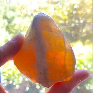 orange cream agate, very big, bright colored specimen